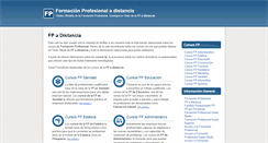 Desktop Screenshot of formacion-profesional-a-distancia.com