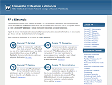 Tablet Screenshot of formacion-profesional-a-distancia.com